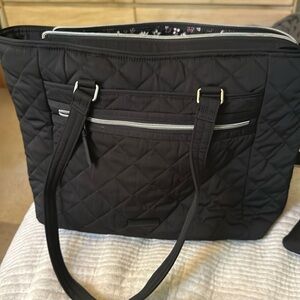 Vera Bradley Laptop Bag - Like New - Black Quilted
